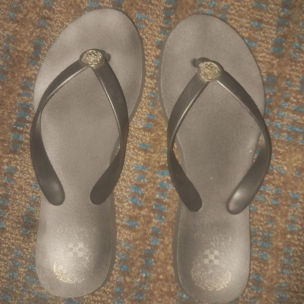 Vince Camuto Black Slides